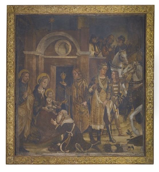 The Adoration Of The Magi Oil Painting by Vincenzo de Foppa