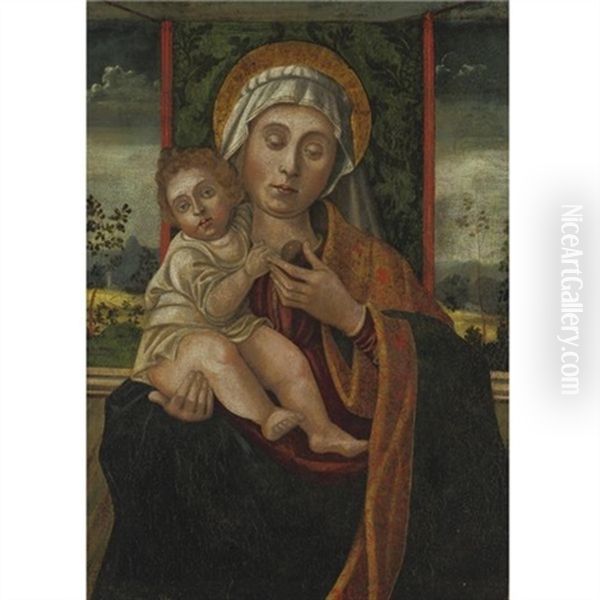 Madonna And Child Oil Painting by Vincenzo de Foppa