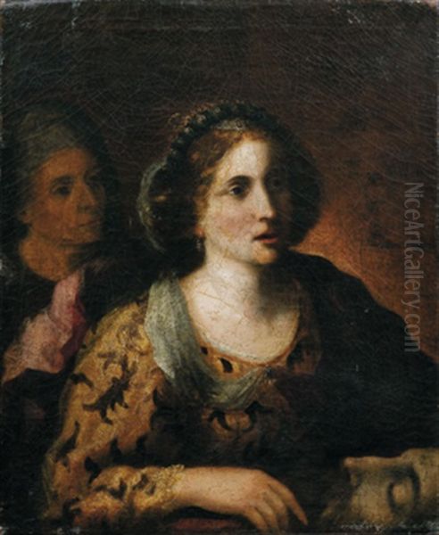 Judith - Giuditta Oil Painting by Girolamo Forabosco