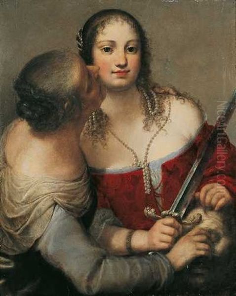 Judith Mit Dem Haupt Des Holofernes Oil Painting by Girolamo Forabosco