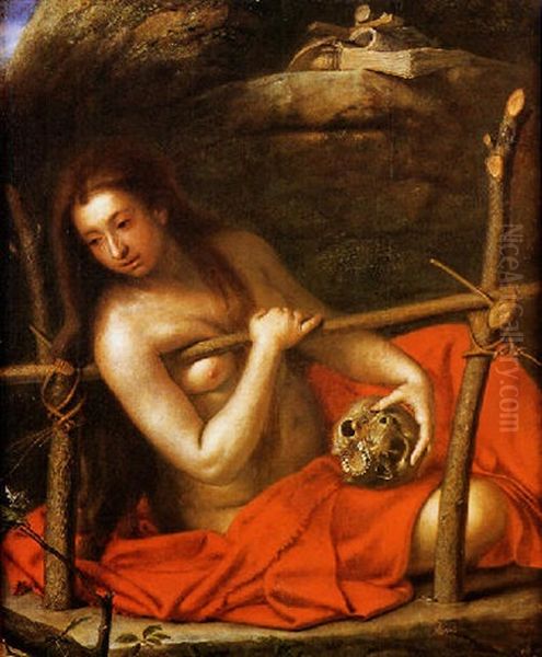 La Maddalena Penitente Oil Painting by Girolamo Forabosco