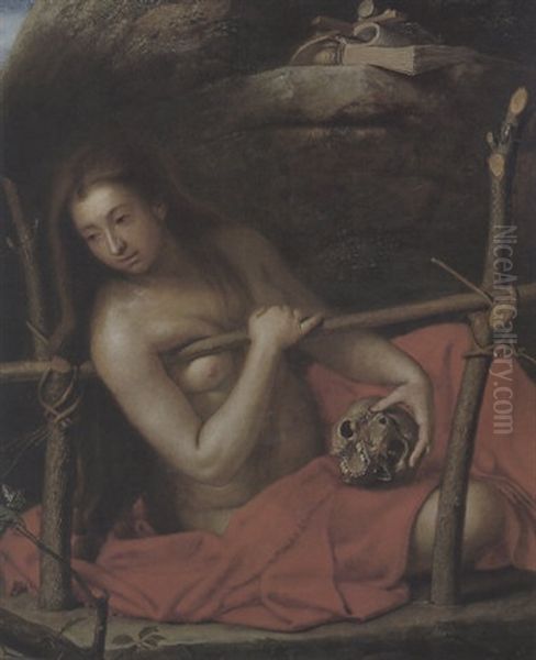 La Maddalena Penitente Oil Painting by Girolamo Forabosco