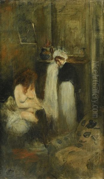 The Dresser Oil Painting by Jean-Louis Forain