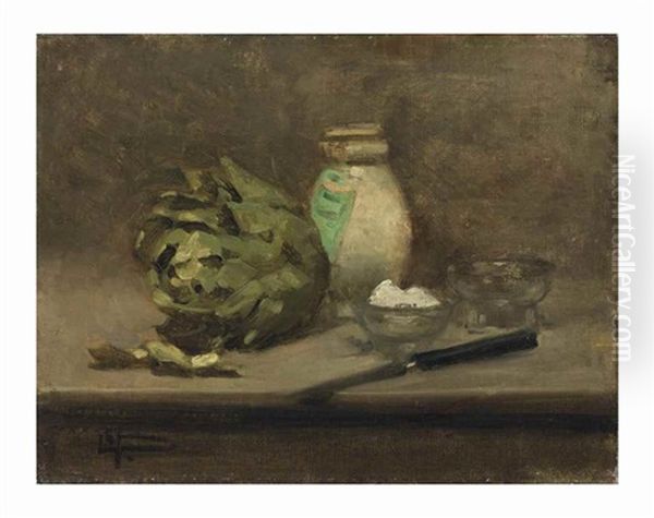 Nature Morte Aux Artichauts Oil Painting by Jean-Louis Forain