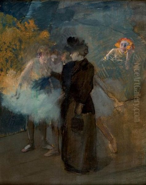 La Maitresse De Ballet Oil Painting by Jean-Louis Forain