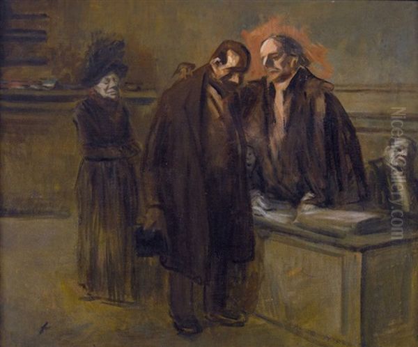 Der Verurteilte Oil Painting by Jean-Louis Forain