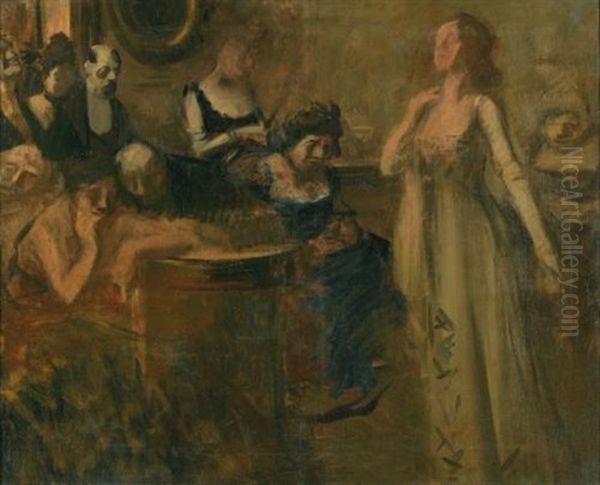 Le Recital Oil Painting by Jean-Louis Forain