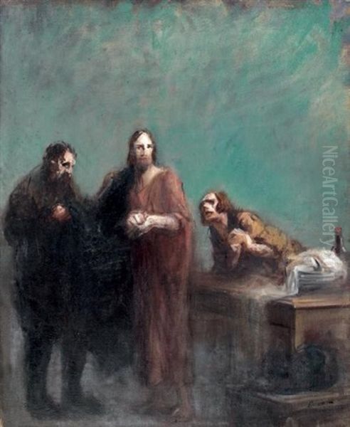 Scene Biblique Oil Painting by Jean-Louis Forain