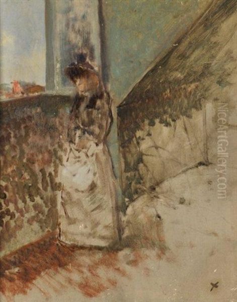 L'attente Oil Painting by Jean-Louis Forain