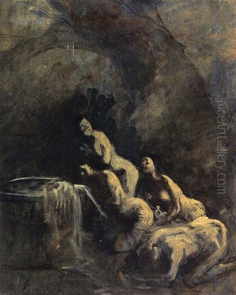 Baigneuses Oil Painting by Jean-Louis Forain