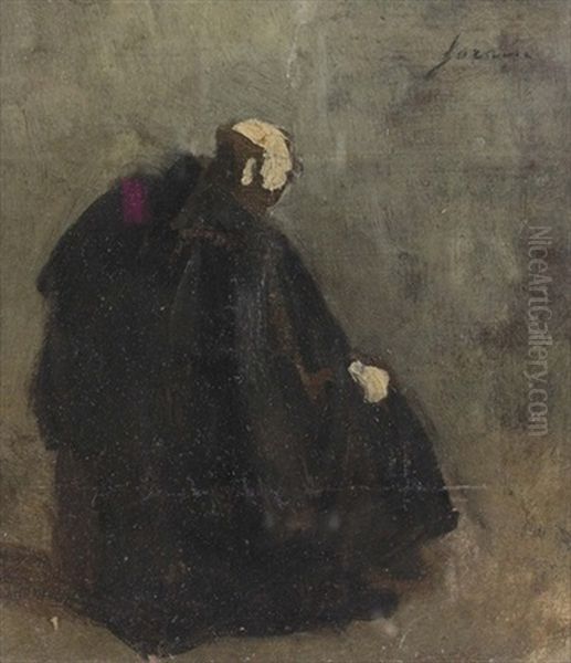 Ein Sitzender Jurist (study) Oil Painting by Jean-Louis Forain