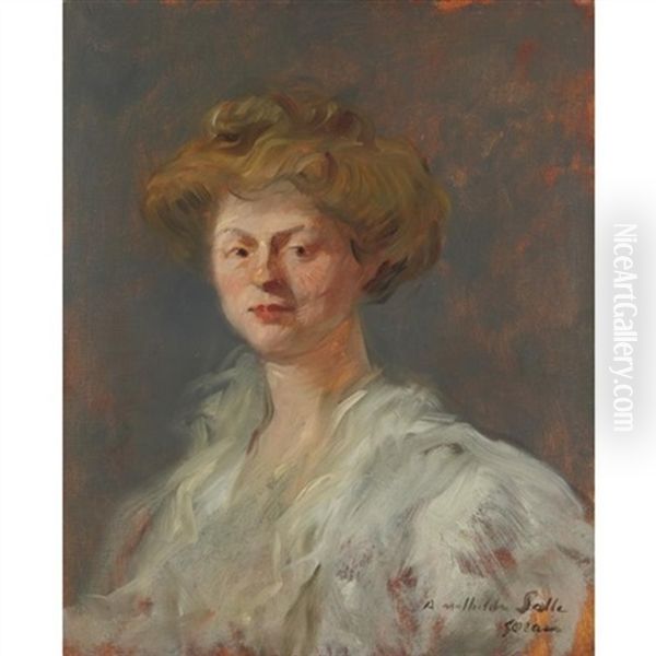 Portrait Of A Lady Oil Painting by Jean-Louis Forain