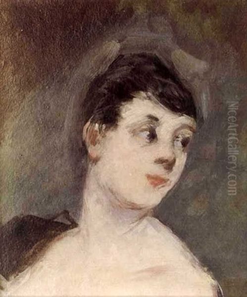 Portrait De Jeune Danseuse Oil Painting by Jean-Louis Forain