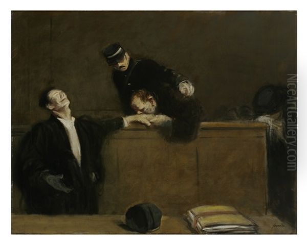 Sentenced For Life Oil Painting by Jean-Louis Forain