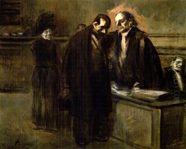 Der Verurteilte Oil Painting by Jean-Louis Forain