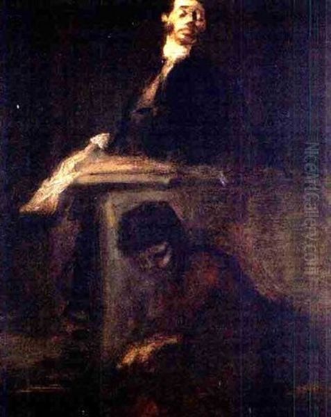 Maitre De Barreau Oil Painting by Jean-Louis Forain