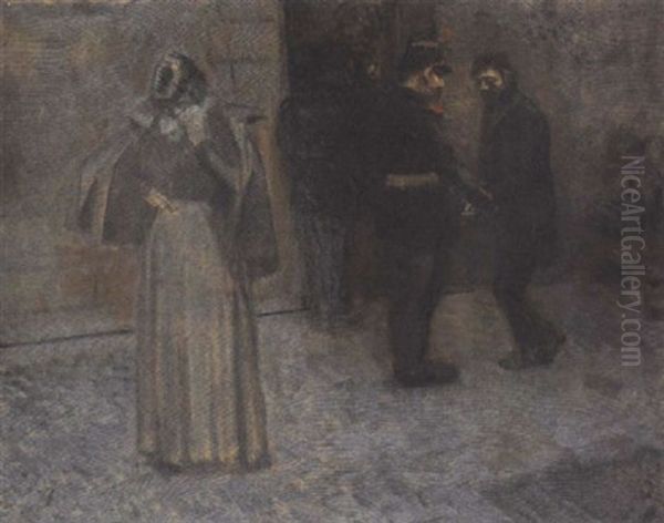 L'attestation Oil Painting by Jean-Louis Forain