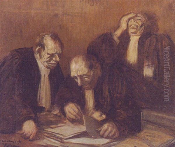 The Advocates Oil Painting by Jean-Louis Forain