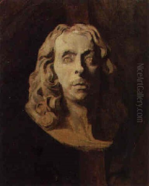 A Bust Of Moliere Oil Painting by Jean-Louis Forain