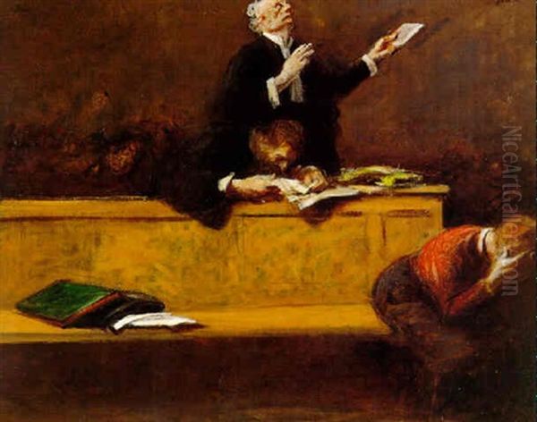 The Verdict Oil Painting by Jean-Louis Forain