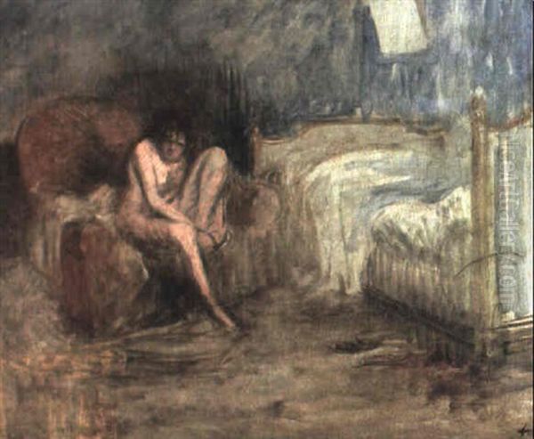 Le Lever Du Lit Oil Painting by Jean-Louis Forain