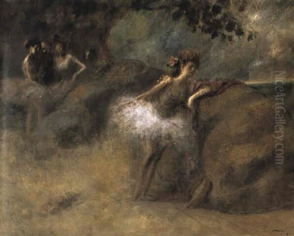 Danseuse Au Decor Oil Painting by Jean-Louis Forain