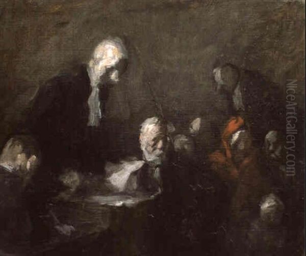 Le Tribunal Oil Painting by Jean-Louis Forain