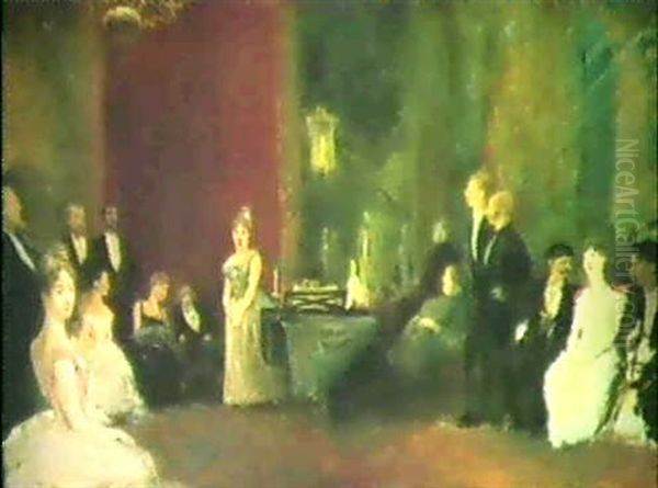 Das Hauskonzert Oil Painting by Jean-Louis Forain