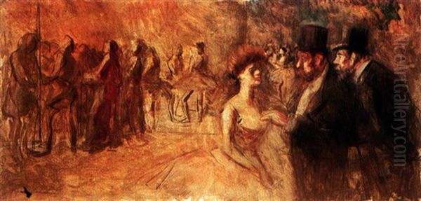 Apres La Danse Oil Painting by Jean-Louis Forain