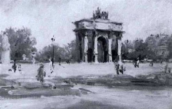 Arc De Triomphe Oil Painting by Charles Stuart Forbes