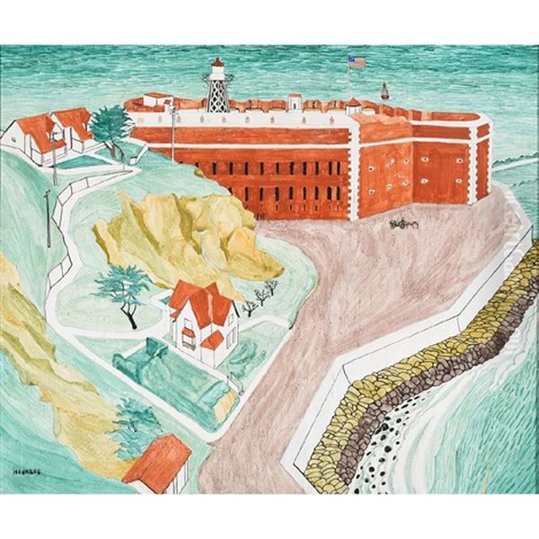 Old Fort Mason Oil Painting by Helen Forbes