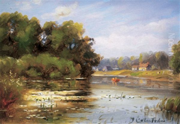 Lily Pond, Toronto Island Oil Painting by John Colin Forbes