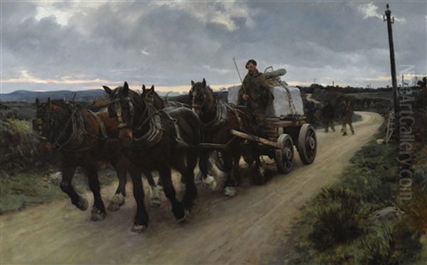 The Quarry Team Oil Painting by Stanhope Forbes