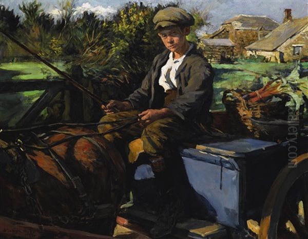 The Huckster Oil Painting by Stanhope Forbes