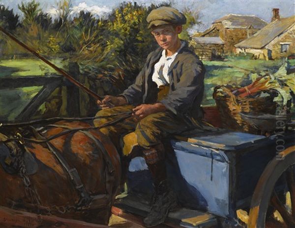 The Huckster Oil Painting by Stanhope Forbes