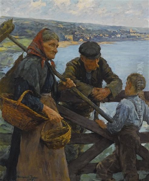 Gossips Oil Painting by Stanhope Forbes