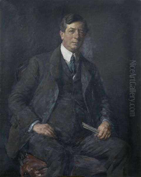 Portrait Of Sir Philip Dawson M.p Oil Painting by Stanhope Forbes