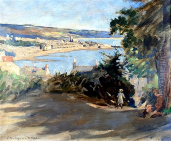 On Paul Hill, A Sketch Oil Painting by Stanhope Forbes