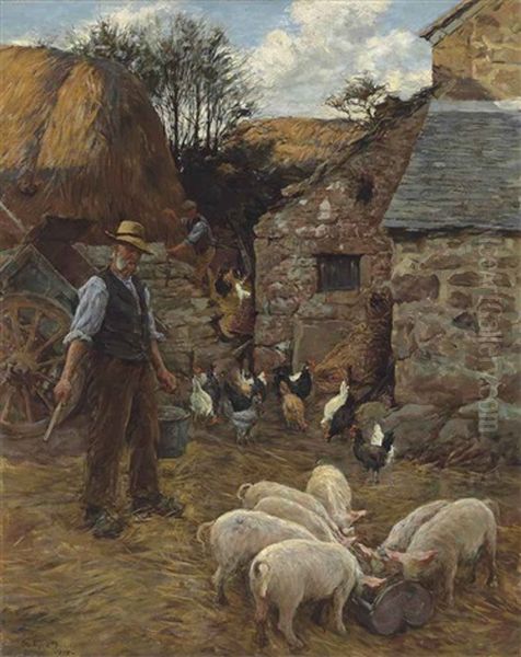 The Farmer's Pride Oil Painting by Stanhope Forbes