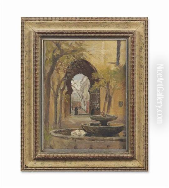 Moroccan Arch Oil Painting by Stanhope Forbes