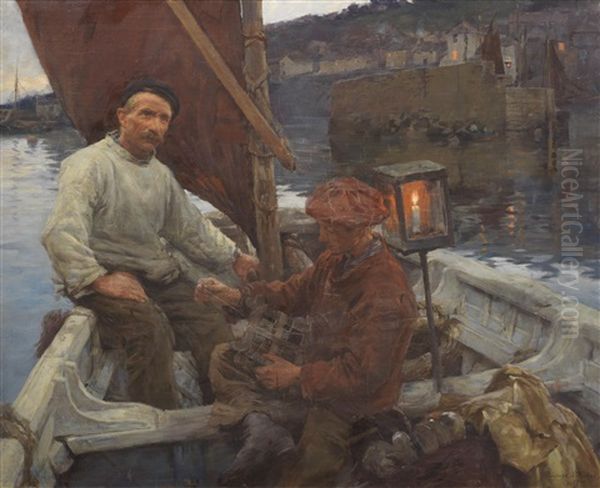 Out Into The Dark And Silence Oil Painting by Stanhope Forbes