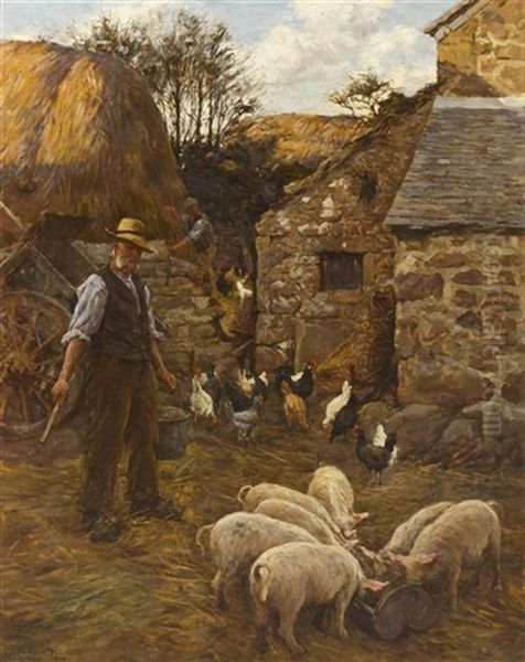 The Farmer's Pride Oil Painting by Stanhope Forbes