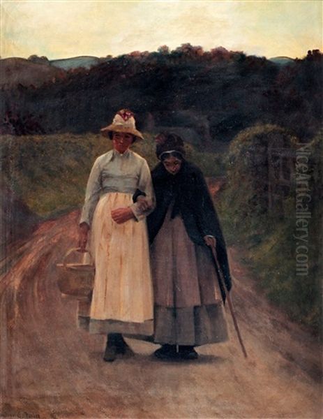 May And December Oil Painting by Stanhope Forbes