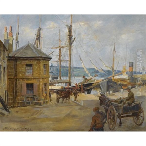 The Old Weighing House, Penzance Oil Painting by Stanhope Forbes