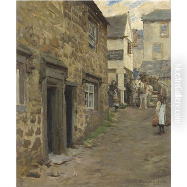 The Keigwin Arms, Mousehole by Stanhope Forbes