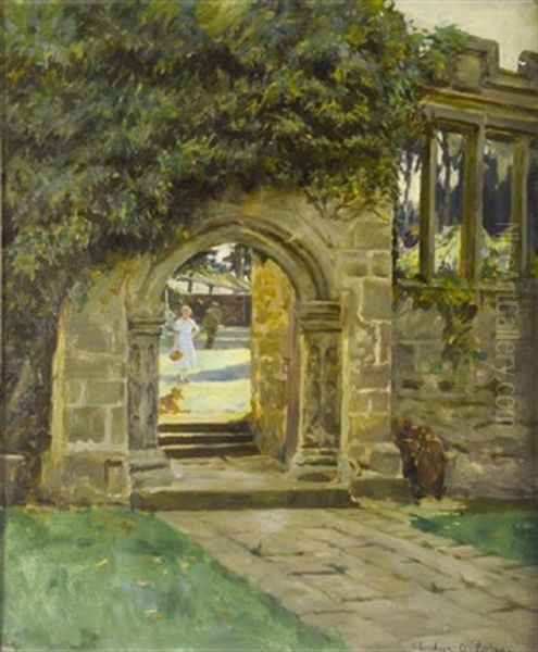 The Garden Gate Oil Painting by Stanhope Forbes