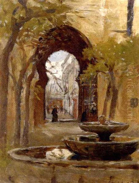 Moroccan Arch Oil Painting by Stanhope Forbes