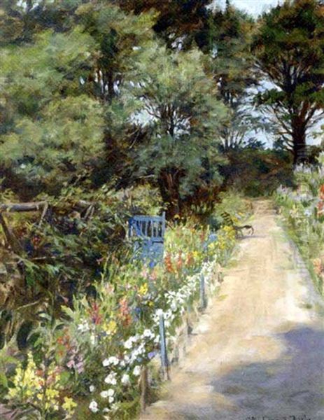 The Garden Path Oil Painting by Stanhope Forbes