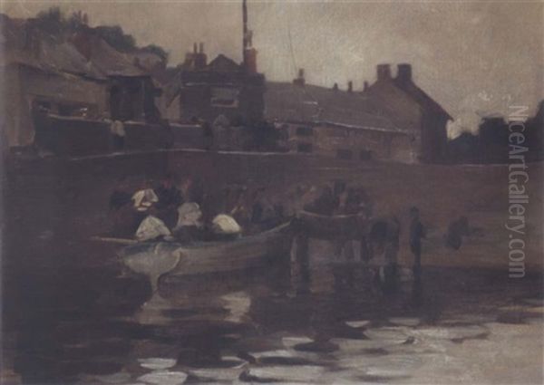 The Rowing Boat Oil Painting by Stanhope Forbes