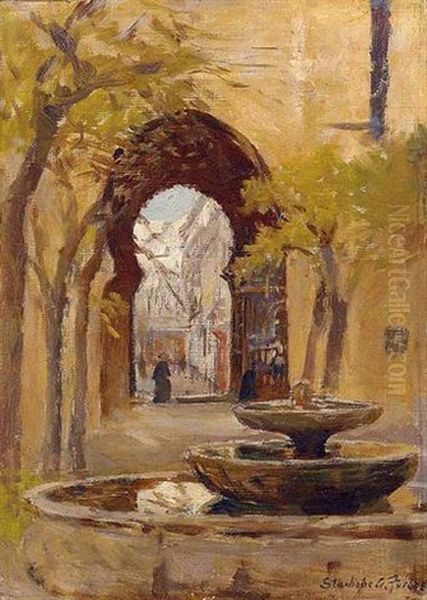 Moroccan Arch Oil Painting by Stanhope Forbes